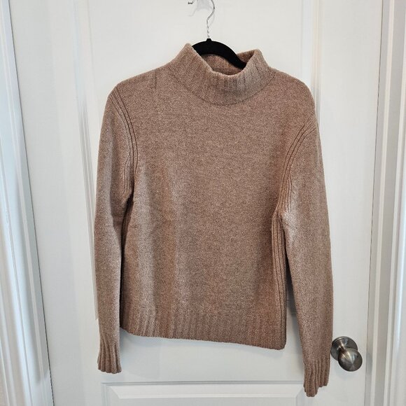 J Crew Tan Mockneck Sweater - Picture 1 of 4